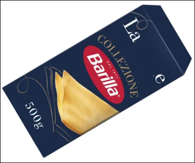 Quel est le nom de ce type de pâte alimentaire en forme de feuille rectangulaire ?