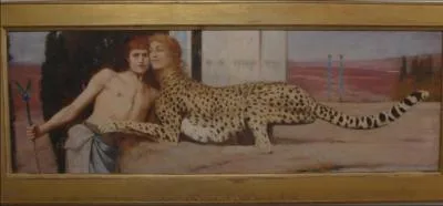 Quel peintre belge n en 1858 a ralis 'Des caresses' aussi appel 'L'Art ou le Sphinx' ?