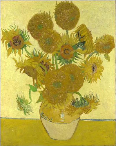 Quel artiste néerlandais a créé la série de tableaux "Les Tournesols" ?