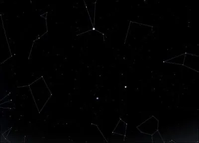 Quelle constellation manque au centre de l'image ?