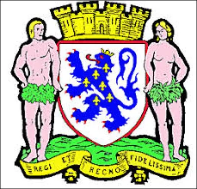 Quelle ville du département de l'Oise arbore fièrement un lion couronné en tant qu'emblème ?