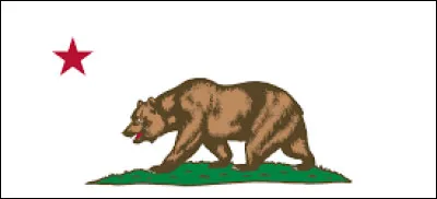 Quel État des États-Unis, situé dans le Sun Belt, porte un ours appelé Bear Flag comme symbole sur son drapeau ?