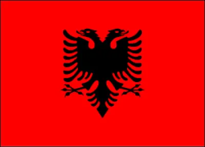 Ce dragon à deux têtes se trouve sur un drapeau d'un pays d'Europe du Sud. Pouvez-vous me dire lequel ?