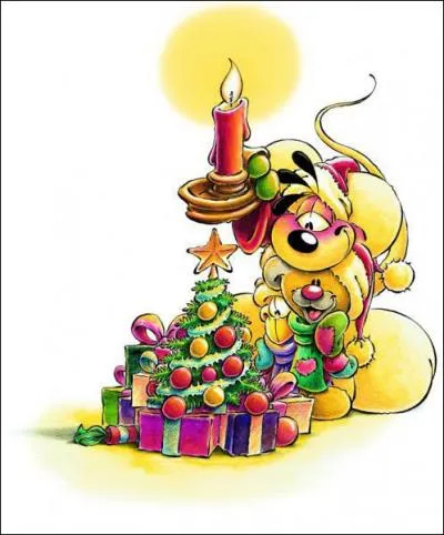 Qui est dguis en Pre Nol ?