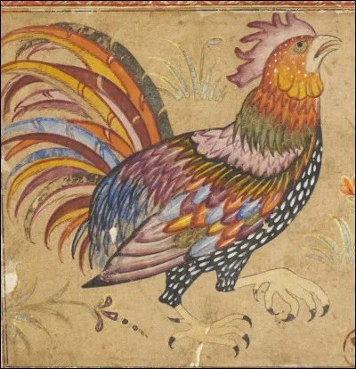 Si je vous dis que l'auteur ayant représenté ce coq est né à Qazvin, vous préciserez pour moi que la ville se trouve en...