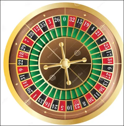Quel nombre de cases rouges le cylindre du jeu de roulette comporte-t-il ?