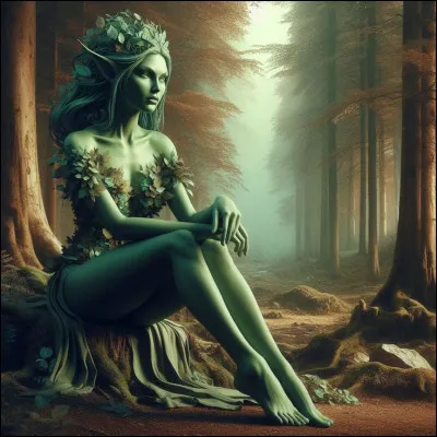 Quelle créature fantastique protège les arbres et vit dans les chênes ?