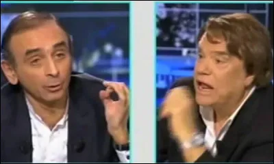 En 2016, pour quelle raison l'homme d'affaires Bernard Tapie a-t-il menacé de gifler le journaliste Éric Zemmour ?