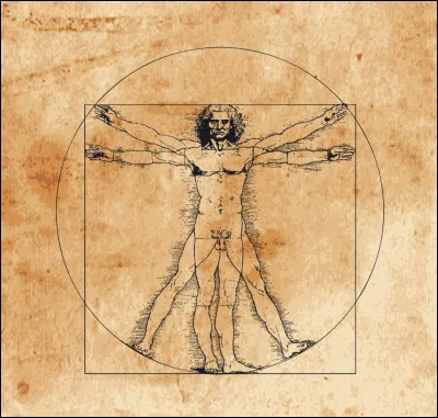 Quel est est le nom de cette &eacute;tude qui repr&eacute;sente un homme en deux positions superpos&eacute;es, avec ses bras et ses jambes &eacute;cart&eacute;es, inscrits dans un cercle et un carr&eacute;, r&eacute;alis&eacute;e par L&eacute;onard de Vinci ?