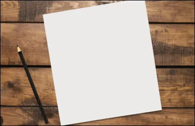 Devant une feuille blanche, tu dessines :