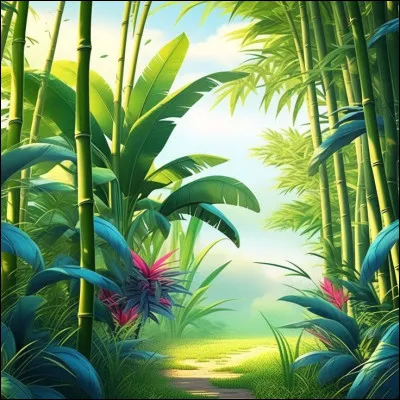 Le riz et le bambou appartiennent &agrave; la m&ecirc;me famille de plantes, les gramin&eacute;es.