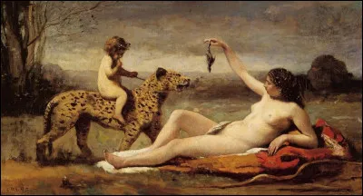 Quel peintre français est l'auteur de ce tableau intitulé ''Bacchante avec une Panthère'' ?