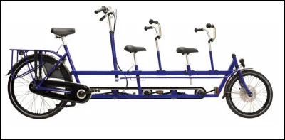 Quel est le nom donné à un vélocipède à 3 places ?