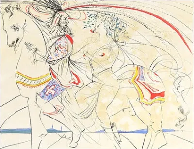 Quel peintre surréaliste espagnol est l'auteur de cette estampe ''Diane de Poitiers'' ?