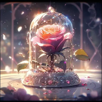 Dans quel long-métrage d'animation Disney le destin de l'un des personnages dépend-il d'une rose éternelle ?