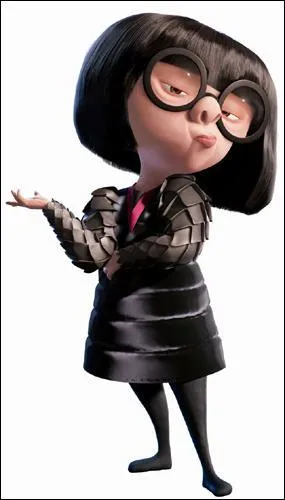 De quelle couleur tait le costume de Mr Indestructible avant qu'Edna lui en confectionne un tout nouveau, rouge et noir ?