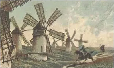 Lequel de ces personnages se bat contre des moulins à vents ?