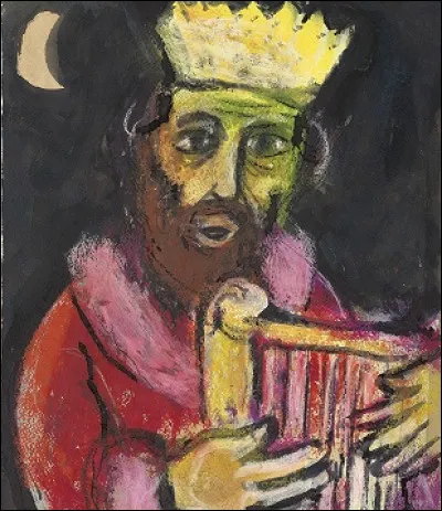 Quel peintre bi&eacute;lorusse naturalis&eacute; fran&ccedil;ais est l�auteur de ce tableau intitul&eacute; ''Roi David &agrave; la harpe dans la nuit'' ?
