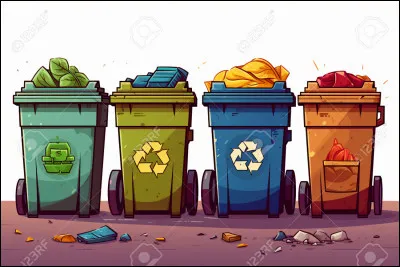Géographie : De quelle couleur est la poubelle recyclable ?