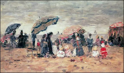 &Agrave; qui doit-on le souvenir de ces "Parasols sur la plage de Trouville" ?