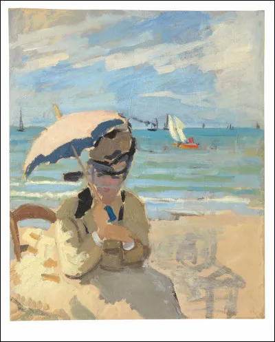 Qui a immortalisé "Camille assise sur la plage de Trouville" ?