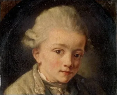 Quel peintre français du 18 e siècle est l'auteur de ce tableau représentant Mozart enfant dont le titre original est '' Portait d'un enfant'' ?