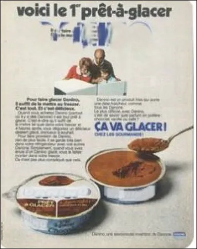 Quel était ce petit dessert prêt à glacer que l'on plaçait dans le freezer pendant quelques heures, avant de le déguster ?