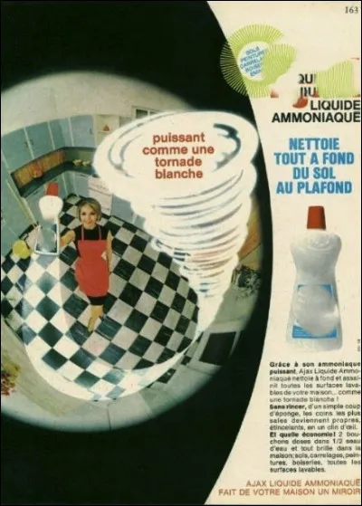 Quelle était la marque de ce détergeant "puissant comme une tornade blanche", encore utilisé de nos jours ?