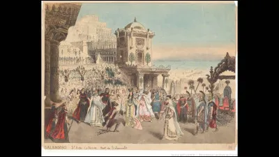 Que vient chercher Salammbô au camp des mercenaires ?