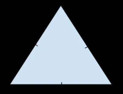 Quel triangle a ses côtés de la même longueur et ses trois angles internes de 60 degrés ?