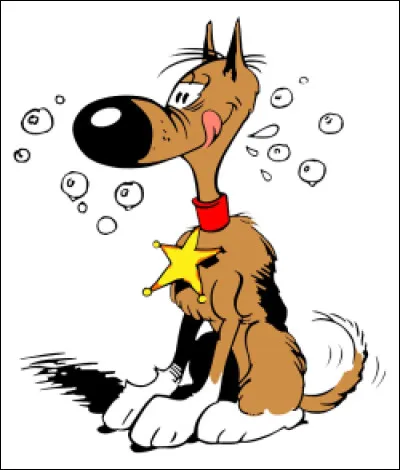 Quel est le nom de ce chien, un berger allemand stupide de l'univers des Dalton ?