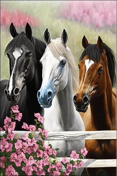 De quelle robe sont ces chevaux ?