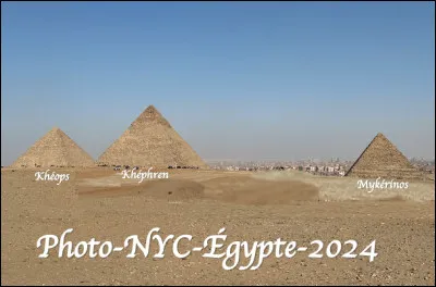 Quelle ville en G est associ&eacute;e aux 3 plus grandes pyramides d'&Eacute;gypte ?