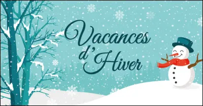 Les vacances d'hiver sont découpées en trois zones.