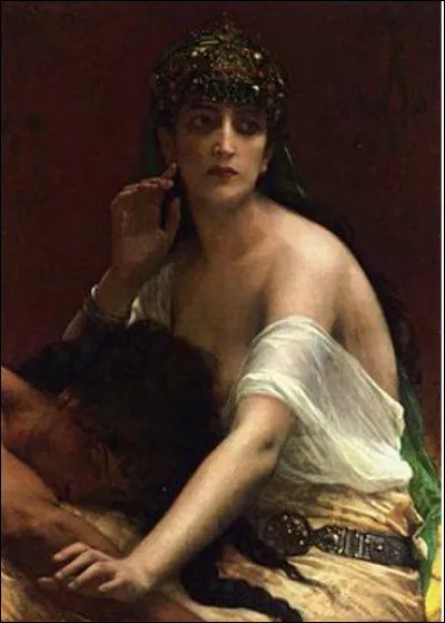 Quel est le nom de cette femme fatale de la religion juive qui tente de soutirer le secret de la force de Samson ?