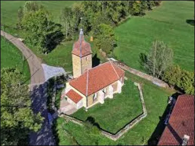 Voici, vue du ciel, l'église Saint-Thiébaud, à Sainte-Anne. Petit village de 52 habitants, dans l'aire d'attraction Pontissalienne, il se situe en région ...