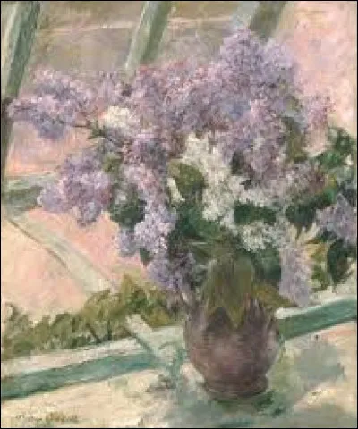 Le 8 novembre, on fête le prénom Lilas. Quelle artiste impressionniste a réalisé cette toile intitulée ''Lilas à une fenêtre'', dans les années 1880 ?