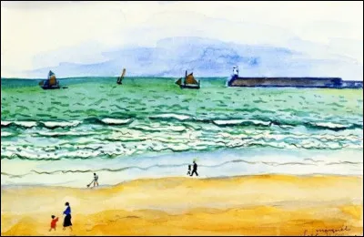 Albert Marquet a choisi de garder ce souvenir d'une plage vendéenne :