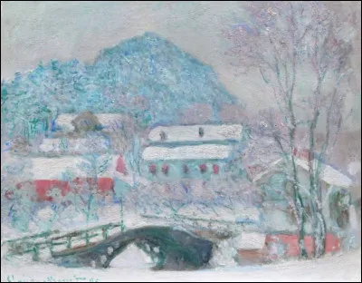 Claude Monet a représenté sur ce tableau la ville de Sandvika. Dans quel pays ?