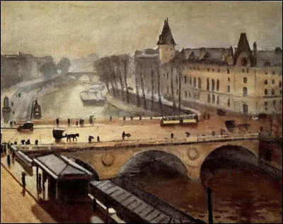 Quel est ce pont de Paris, peint par Albert Marquet, avec la Conciergerie, sur la rive gauche de la Seine, dans le prolongement du Pont au Change ?