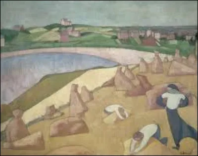 On reste un instant dans le postimpressionnisme. Quel peintre a réalisé, en 1891, ce tableau nommé ''Récolte au bord de la mer'' ?