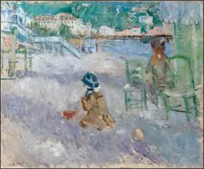 Dans les années 1880, quel artiste a réalisé cette toile nommée ''Plage de Nice'' ?