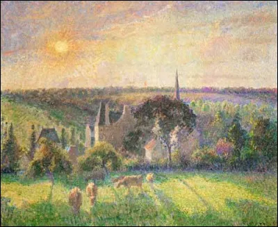 Art : Quel peintre impressionniste est l'auteur de la toile "L'église et la ferme d'Eragny" en 1895 ?