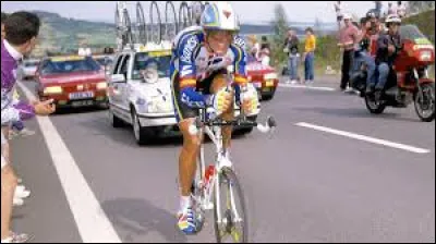 Ce coureur espagnol a, entre 1991 et 1995, remporté 8 victoires d'étapes contre-la-montre dans le Tour de France, et 4 dans le Tour d'Italie : c'est ...