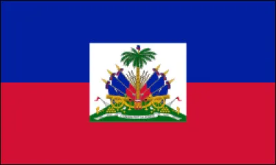 Quel pays des Caraïbes possède ce drapeau orné de six fusils à baïonnettes et deux canons ?