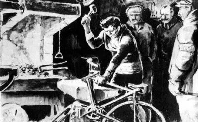 Quel coureur du Tour 1913 casse sa fourche de vélo dans un col des Pyrénées et la ressoude lui même dans une forge d'un petit village ?