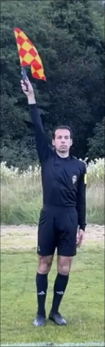 La balle est en jeu. Léquipe qui possède la balle est en attaque. Un joueur dribble. LAA (arbitre assistant) signale un hors-jeu. Les joueurs sarrêtent et larbitre ne siffle pas car le joueur hors-jeu ninterfère finalement pas avec le jeu. Lautre joueur marque. 
Décisions ?