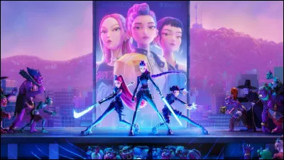 Quel est le nom du groupe de k-pop dont les membres sont également des chasseuses de démons dans le film 'KPop Demon Hunters' ?