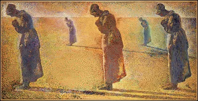 Quel surréaliste a peint cette toile pointilliste qui lui a été inspirée par Millet ?