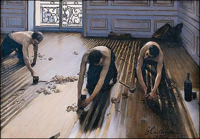 Qui est l'auteur de ce tableau réaliste célèbre nommé "Raboteurs de parquet" ?